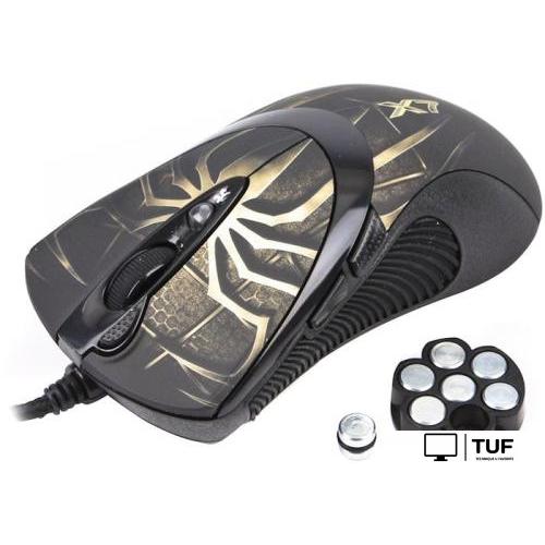Игровая мышь A4Tech XL-747H (черный/коричневый)