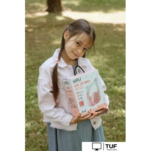 Наушники Miru Cat EP-W10 (розовый)