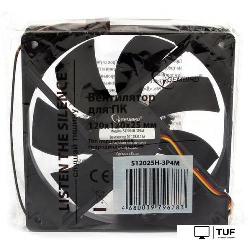 Вентилятор для корпуса Gembird S12025H-3P4M