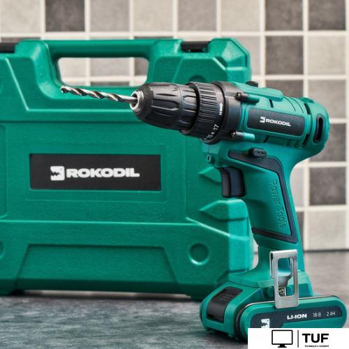 Дрель-шуруповерт Rokodil Twist 2 Pro (1 АКБ, кейс, оснастка)