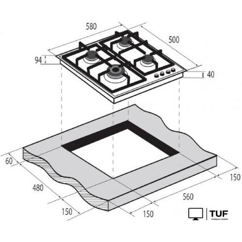 Варочная панель ZUGEL ZGH601X