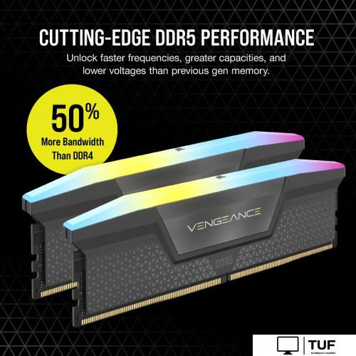 Оперативная память Corsair Vengeance RGB 2x48ГБ DDR5 6000 МГц CMH96GX5M2B6000Z30