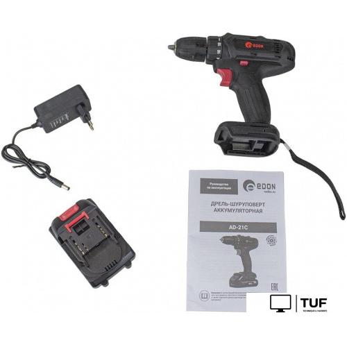 Дрель-шуруповерт Edon AD-21C (с 1-им АКБ)