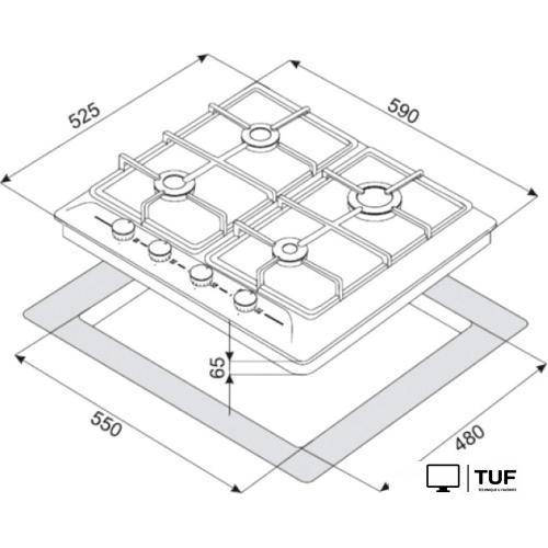 Варочная панель ZorG BLC FDW RCR (EMY)