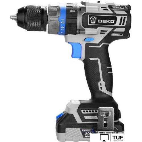 Ударная дрель-шуруповерт Deko DKCID20 063-4421 (с 2-мя АКБ, кейс)