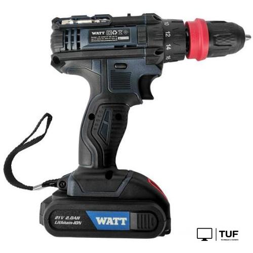 Дрель-шуруповерт WATT WAS-21Li-3 1.021.030.23 (с 2-мя АКБ, кейс)