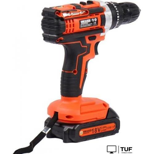 Ударная дрель-шуруповерт KingQueen KQ-101k (с 2-мя АКБ, кейс)