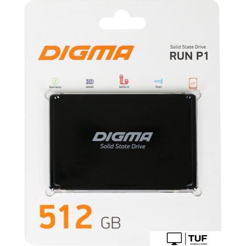 SSD Digma Run P1 512GB DGSR2512GP13T