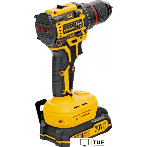 Дрель-шуруповерт Denzel CDH-BL-20 (с 2-мя АКБ, кейс)