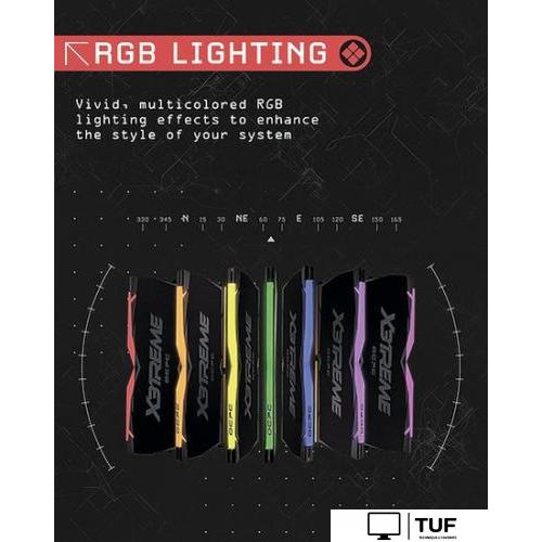 Оперативная память OCPC X3 RGB Black Label 2x8ГБ DDR4 4000 МГц MMX3A2K16GD440C19BL