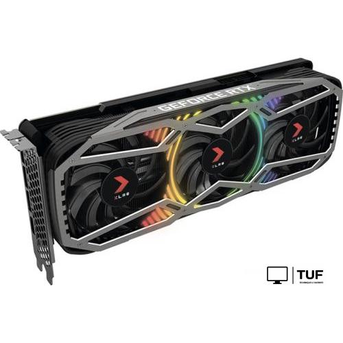 Видеокарта PNY GeForce RTX 3070 8GB XLR8 Gaming REVEL EPIC-X RGB Triple Fan LHR VCG30708LTFXPPB