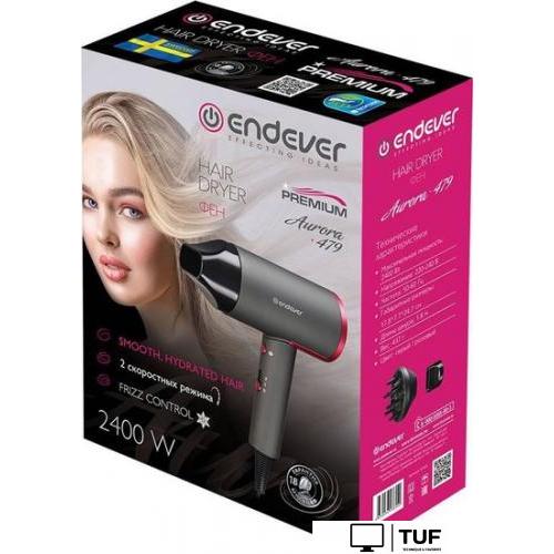 Фен Endever Aurora-479 (серый/розовый)