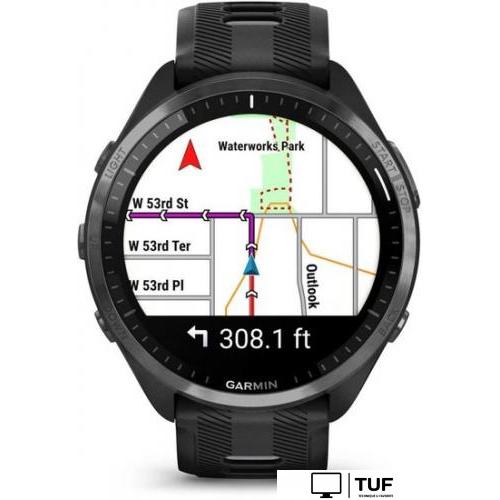 Умные часы Garmin Forerunner 965 (черный/серый)