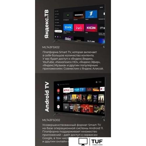 Телевизор MAUNFELD MLT43FSX02