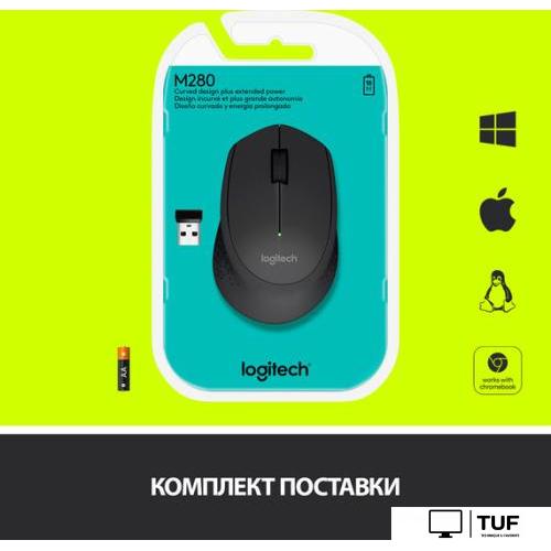 Мышь Logitech Wireless Mouse M280 Black