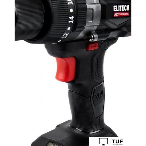 Ударная дрель-шуруповерт ELITECH CD 20BL2 E2201.042.01 (с 1-им АКБ, кейс)