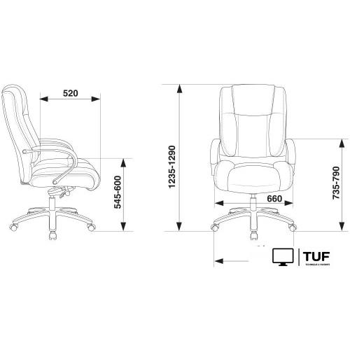 Офисное кресло Бюрократ T-9925SL (черный)