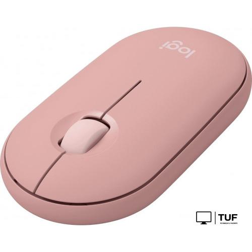 Мышь Logitech Pebble Mouse 2 M350s (розовый)
