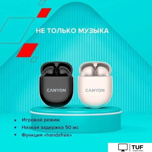Наушники Canyon TWS-6 (черный)