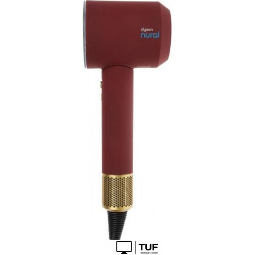 Фен Dyson HD16 Supersonic Nural Curly+Coily (евровилка, красный бархат/золотой)