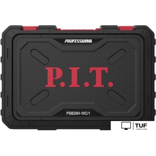 Ударная дрель-шуруповерт P.I.T. PSB20H-10C/1 (с 1-им АКБ, кейс, оснастка)