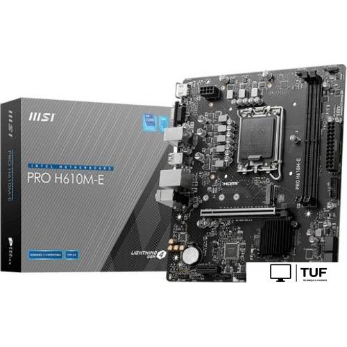 Материнская плата MSI PRO H610M-E