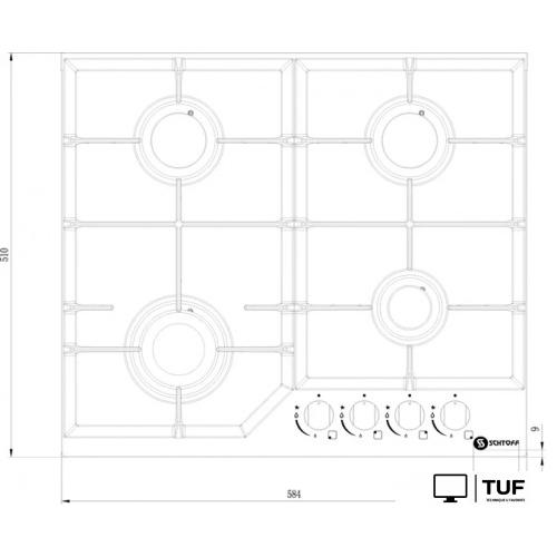 Варочная панель Schtoff H6034C16IS Black