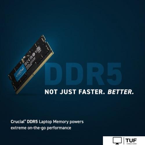 Оперативная память Crucial 16ГБ DDR5 SODIMM 4800МГц CB16GS4800