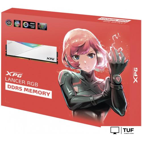 Оперативная память ADATA XPG Lancer RGB 2x48ГБ DDR5 6000МГц AX5U6000C3048G-DCLARWH
