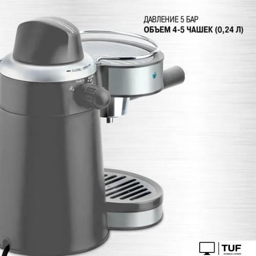 Рожковая кофеварка Vitek VT-1524 GD (черный/серебристый)