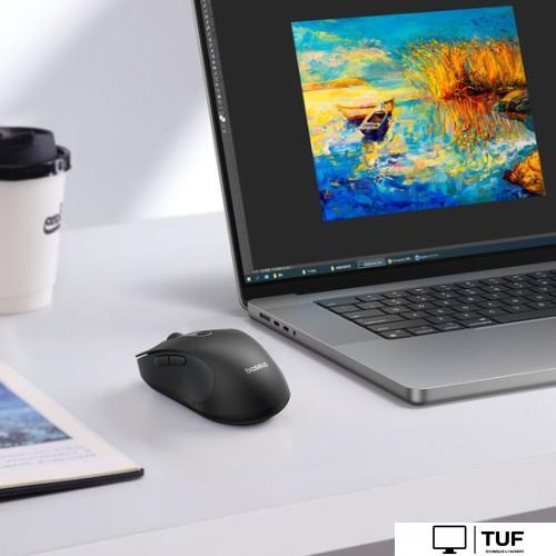 Мышь Baseus F02 Ergonomic Wireless Mouse (черный, без батарейки в комплекте)