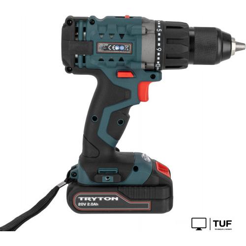 Дрель-шуруповерт Tryton TCV20L2 (с 2-мя АКБ, кейс)