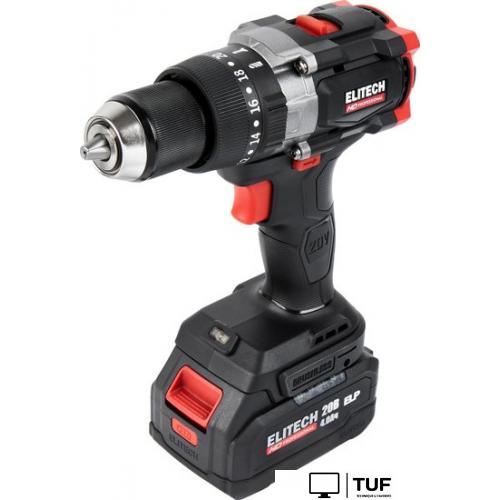 Ударная дрель-шуруповерт ELITECH CD 20BL2 E2201.042.02 (с 2-мя АКБ, кейс)