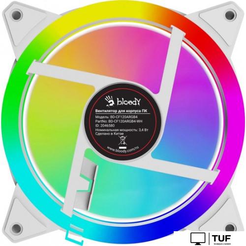 Вентилятор для корпуса A4Tech Bloody BD-CF120ARGB4-WH