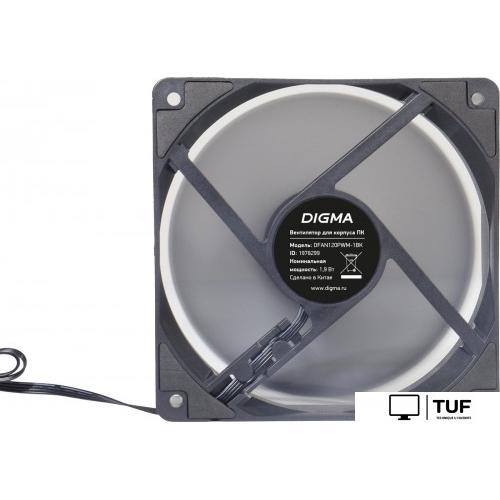 Вентилятор для корпуса Digma DFAN120PWM-1BK