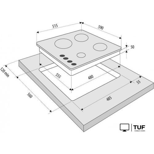 Варочная панель Krona Corniola 60 BL