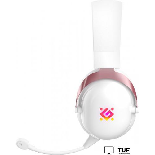 Наушники Defender Sabotauge (белый/розовый)