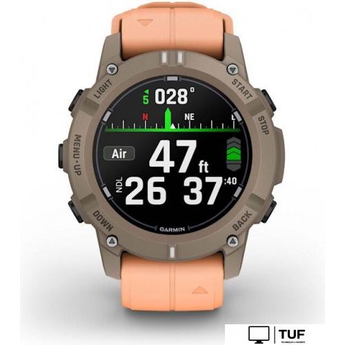 Умные часы Garmin Descent G2 (коричневый/розовый)