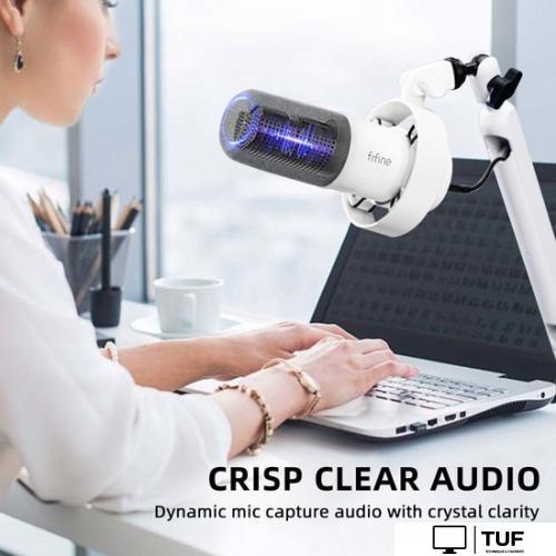 Проводной микрофон FIFINE T688 (белый)