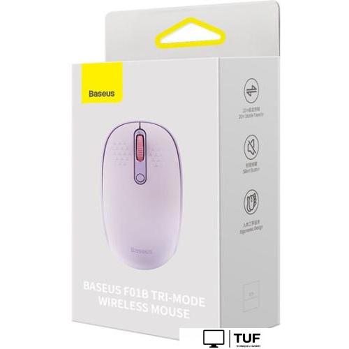 Мышь Baseus F01B Creator Tri-Mode Wireless (сиреневый)