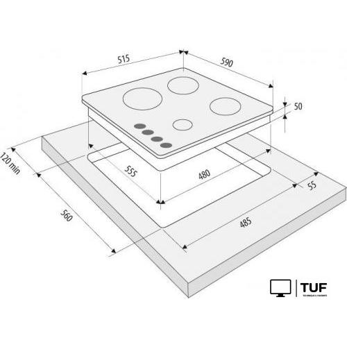 Варочная панель Krona Calore 60 BL