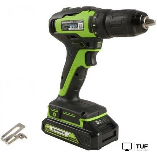 Дрель-шуруповерт Greenworks GD24DD35K2 3704007CUC (с 2-мя АКБ)