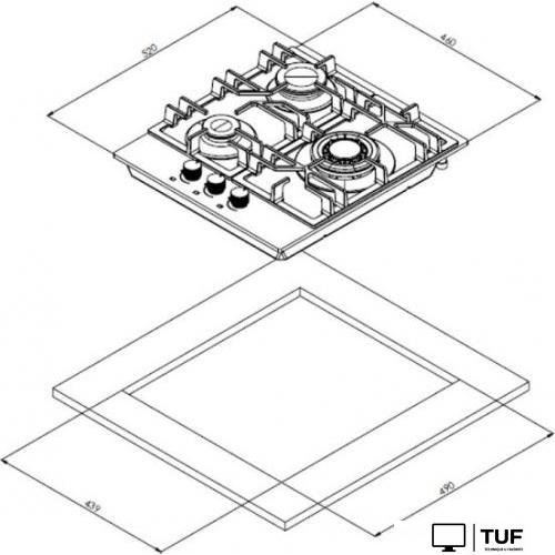 Варочная панель Weissgauff HGG 451 BGV