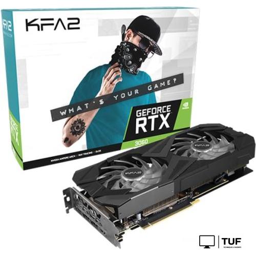 Видеокарта KFA2 GeForce RTX 3060 EX 1-Click OC 12GB GDDR6 36NOL7MD2NEK