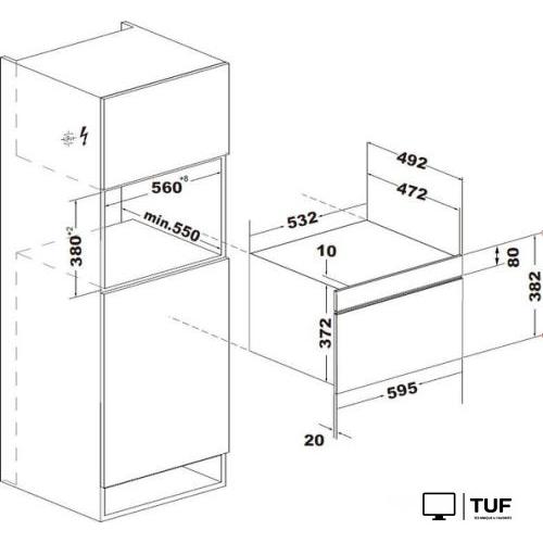 Микроволновая печь Weissgauff BMWO-349 DBSX Touch