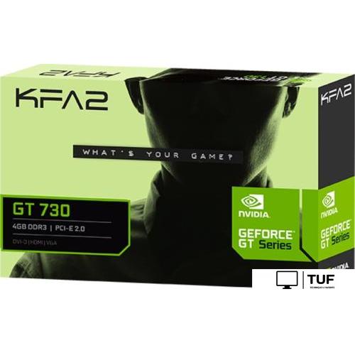 Видеокарта KFA2 GeForce GT 730 4GB DDR3 73GQS4HX00WK
