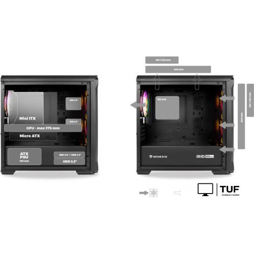 Корпус Genesis Irid 503 ARGB V2 NPC-1559