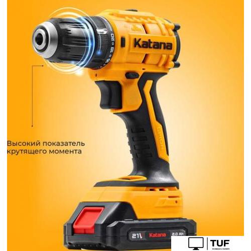 Дрель-шуруповерт Katana HD Line BCD 5500 (с 2-мя АКБ 2 Ач, кейс)