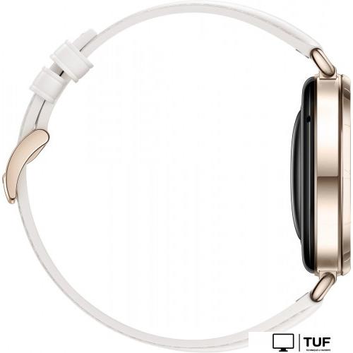 Умные часы Huawei Watch GT 6 41 мм (золотистый, с белым кожаным ремешком, международная версия)
