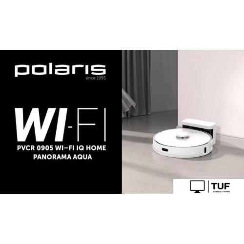 Робот-пылесос Polaris PVCR 0905 WIFI IQ Home Panorama Aqua (белый)